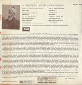 Various - A Tribute To Hazrat Amir Khusrau (Vinyl) Image